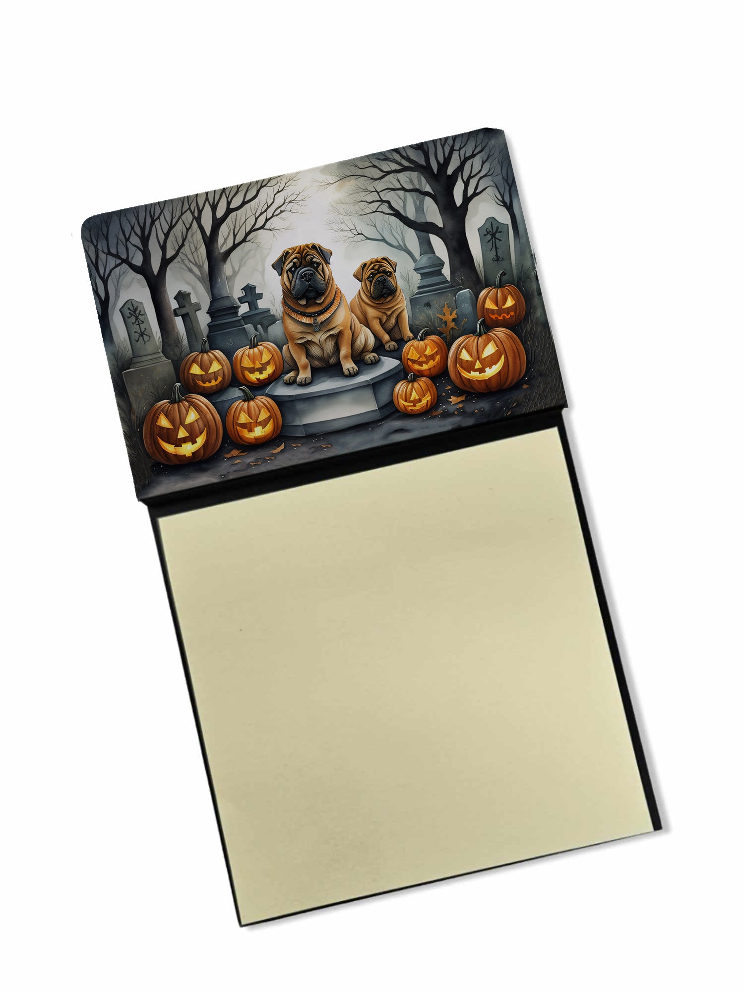 Buy this Shar Pei Spooky Halloween Sticky Note Holder