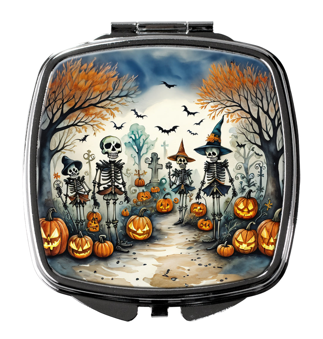 Buy this Calacas Skeletons Spooky Halloween Compact Mirror