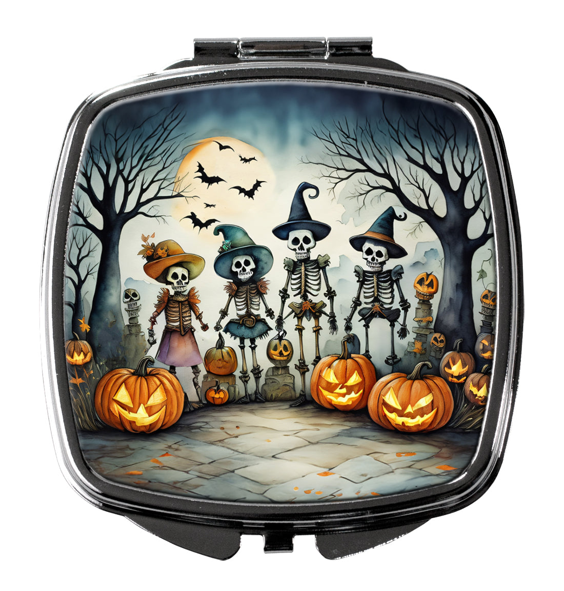 Buy this Calacas Skeletons Spooky Halloween Compact Mirror