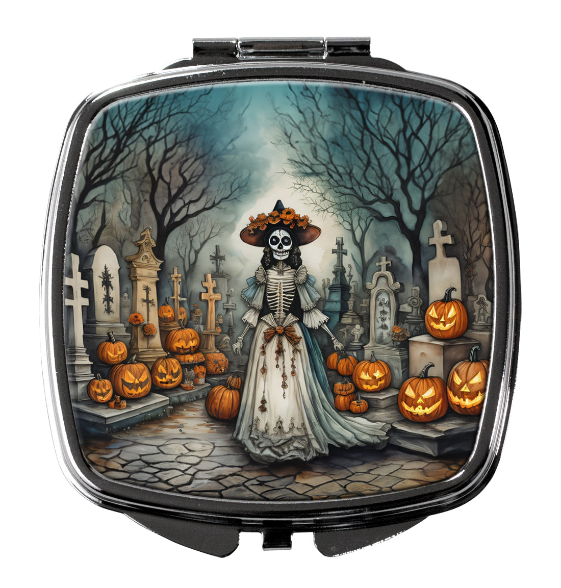 Buy this La Catrina Skeleton Spooky Halloween Compact Mirror