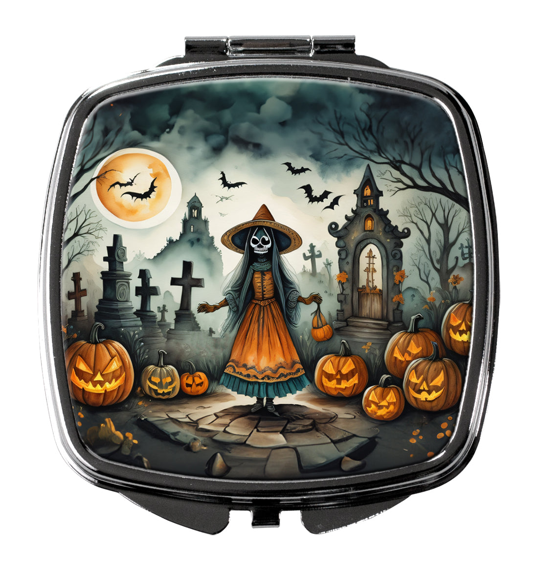 Buy this La Llorona Skeleton Spooky Halloween Compact Mirror