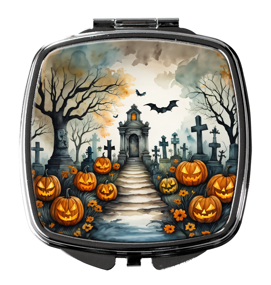 Buy this Marigold Spooky Halloween Compact Mirror