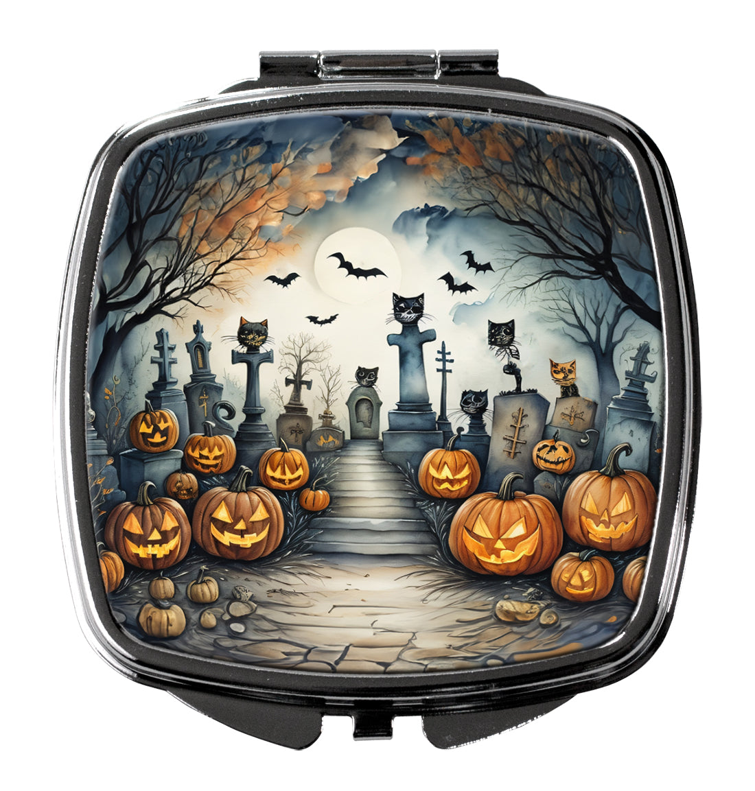 Buy this Cat Cemetery Spooky Halloween Compact Mirror
