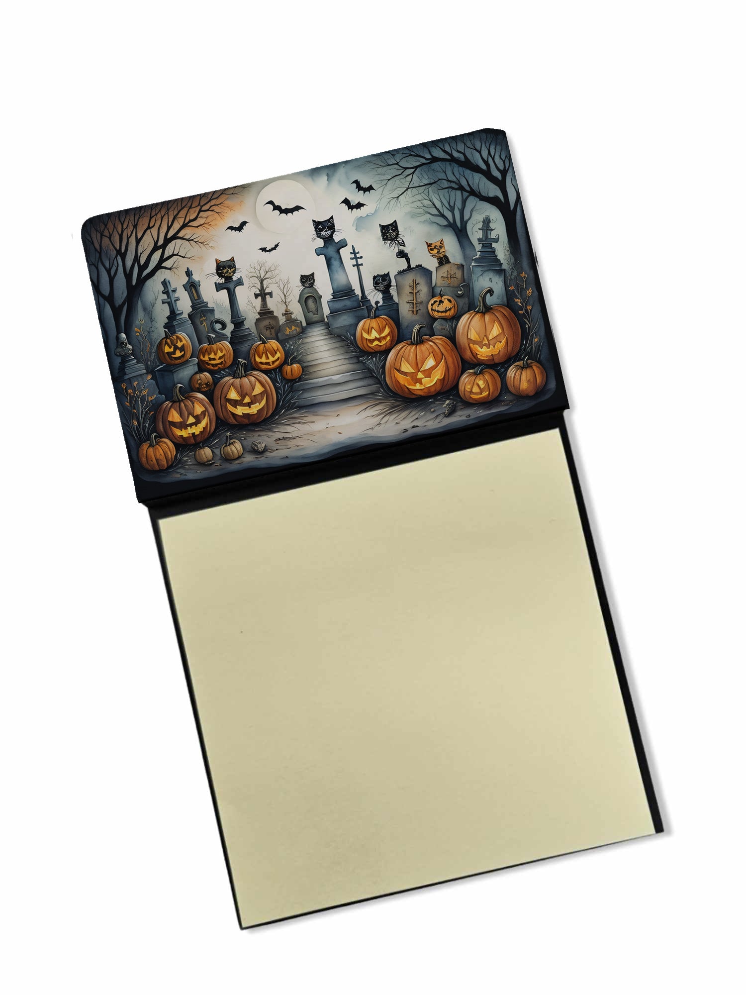 Buy this Cat Cemetery Spooky Halloween Sticky Note Holder