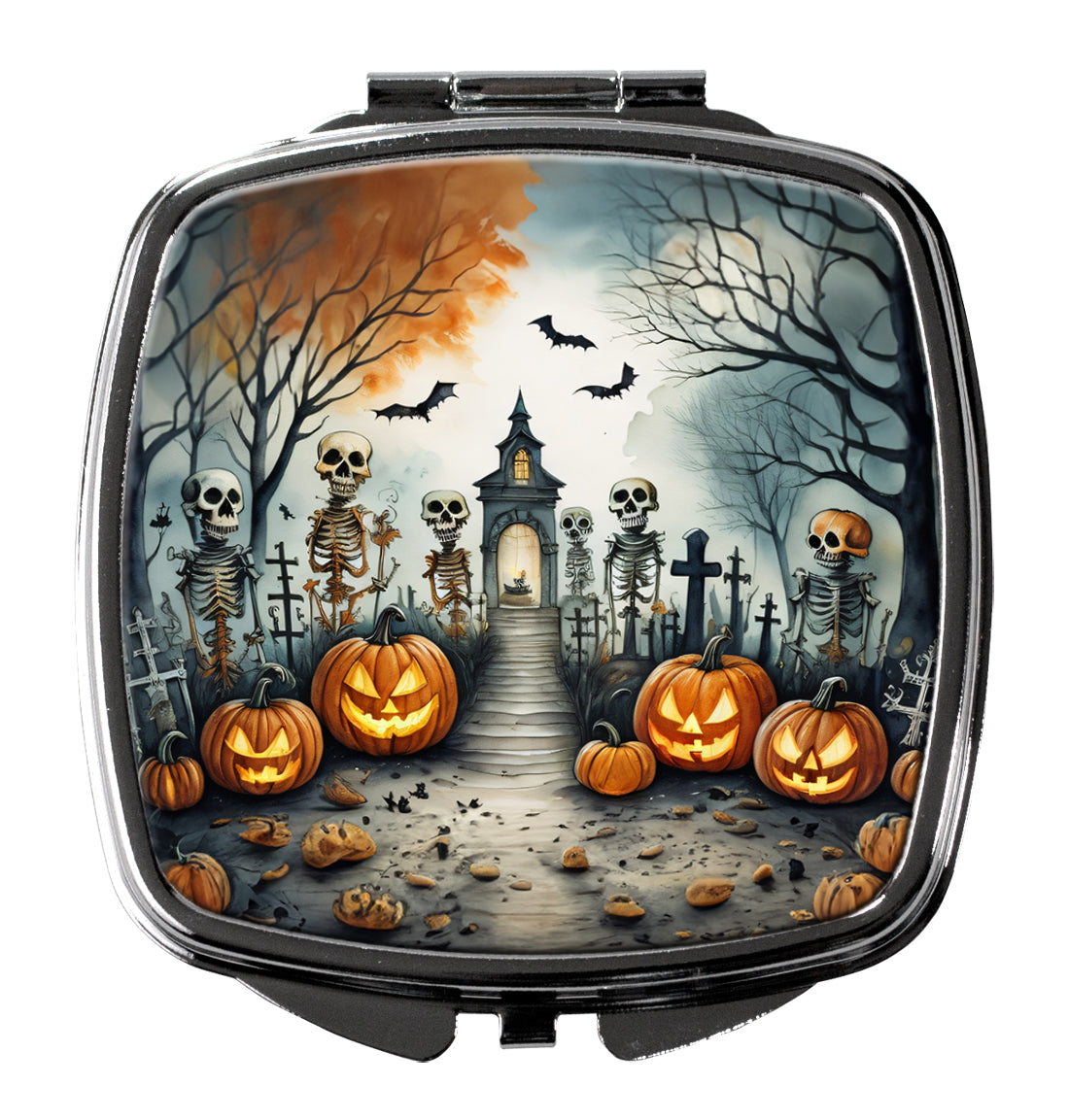 Buy this Skeleton Spooky Halloween Compact Mirror