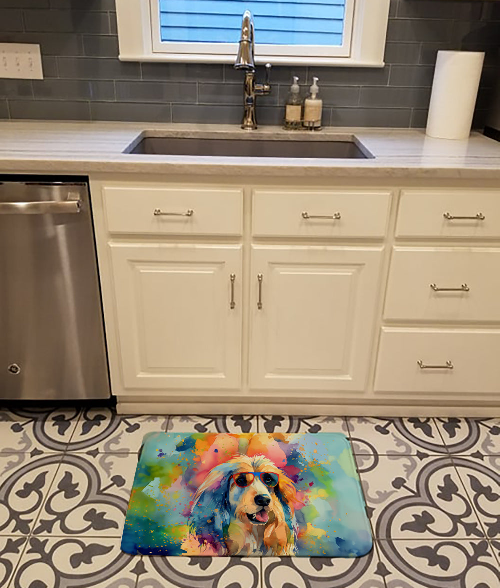 Buy this Afghan Hound Hippie Dawg Memory Foam Kitchen Mat