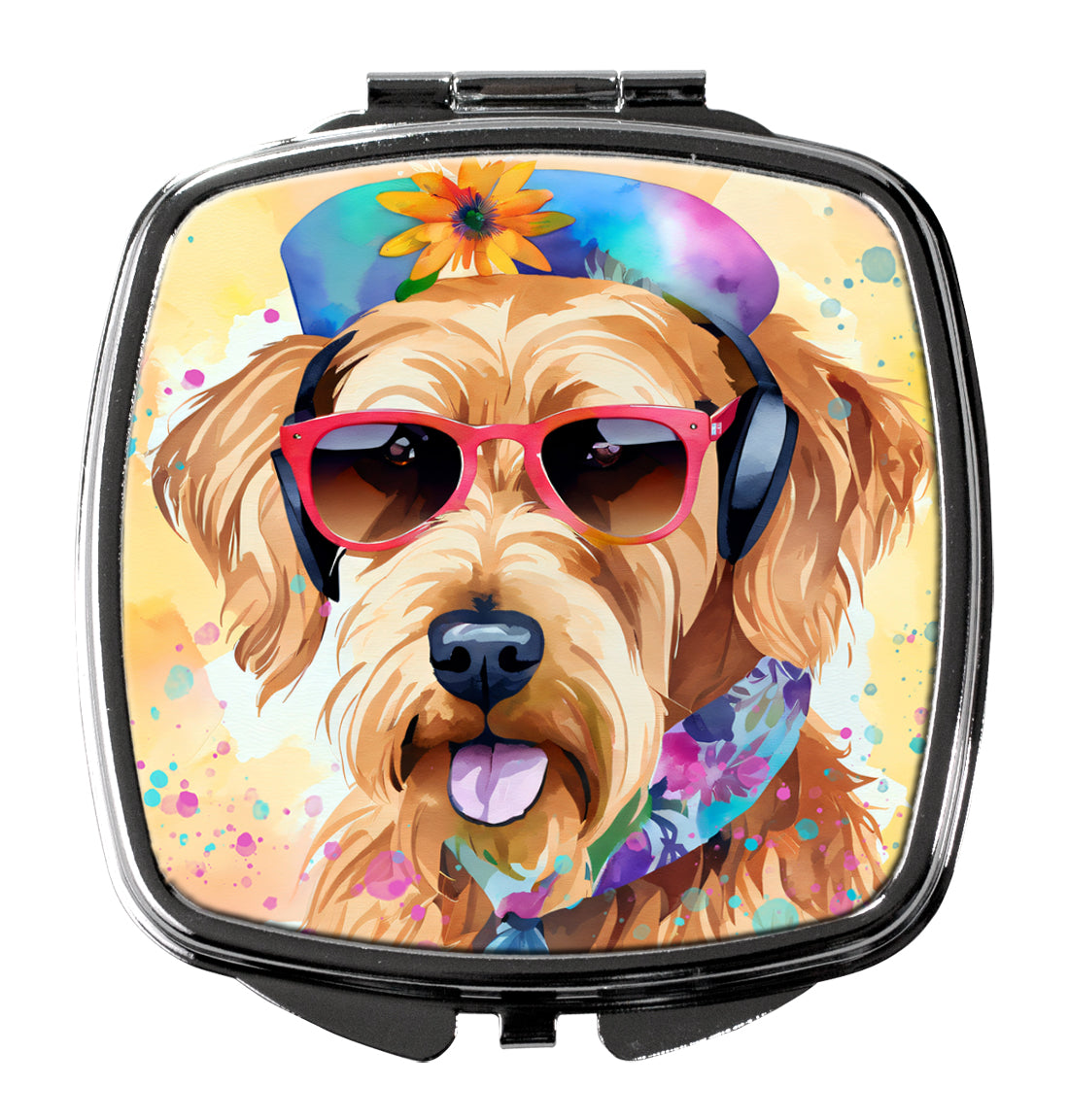 Buy this Airedale Terrier Hippie Dawg Compact Mirror