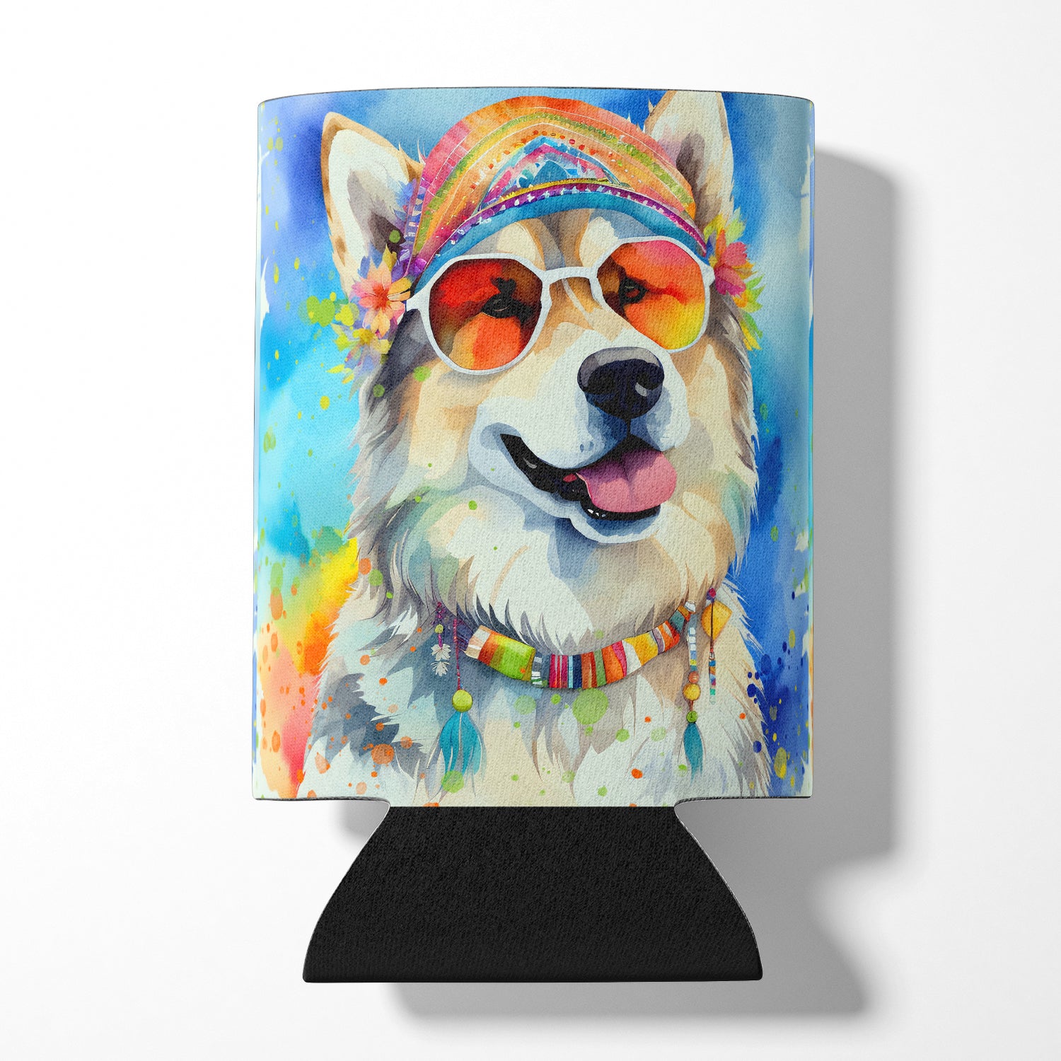 Buy this Alaskan Malamute Hippie Dawg Can or Bottle Hugger