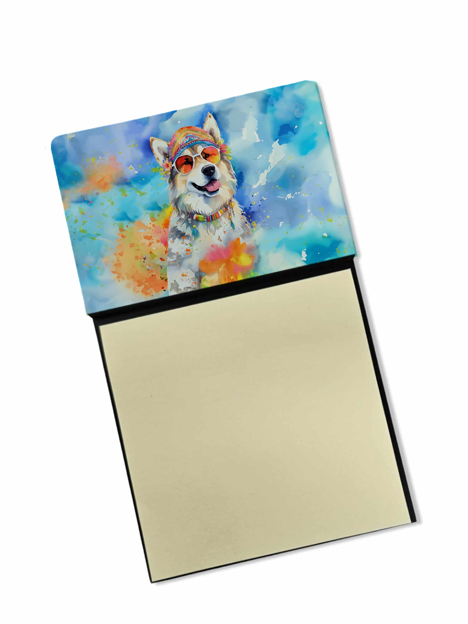Buy this Alaskan Malamute Hippie Dawg Sticky Note Holder