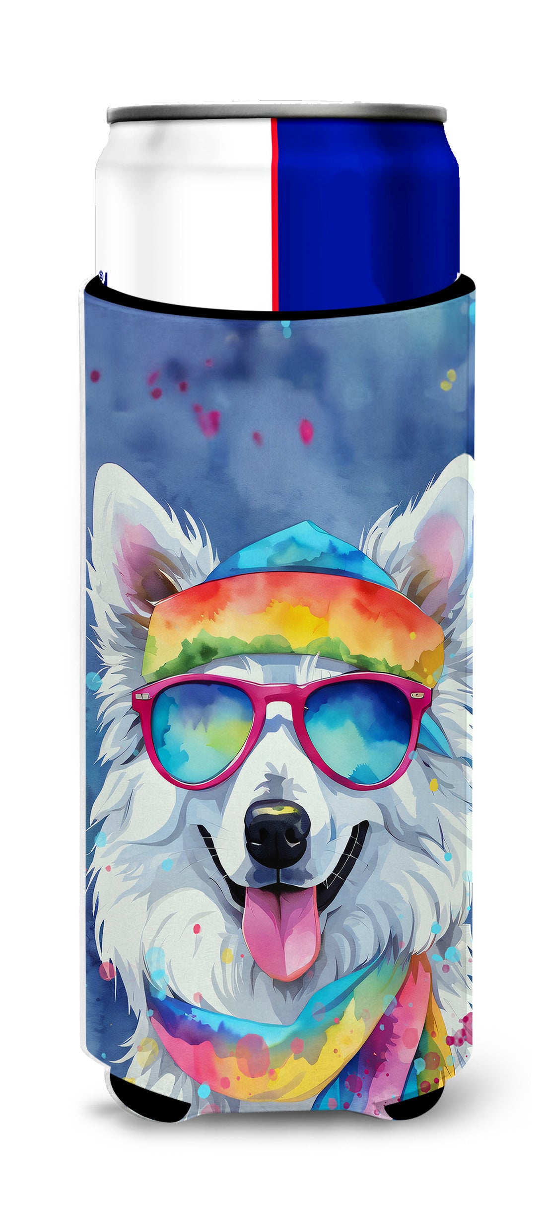 Buy this American Eskimo Hippie Dawg Hugger for Ultra Slim Cans