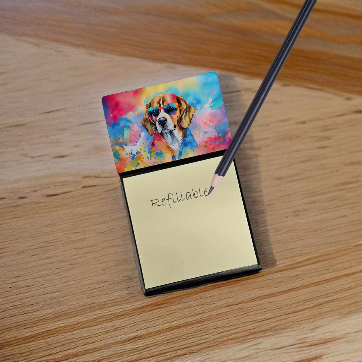 Buy this Beagle Hippie Dawg Sticky Note Holder