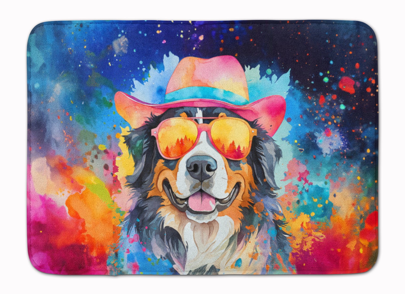 Buy this Bernese Mountain Dog Hippie Dawg Memory Foam Kitchen Mat