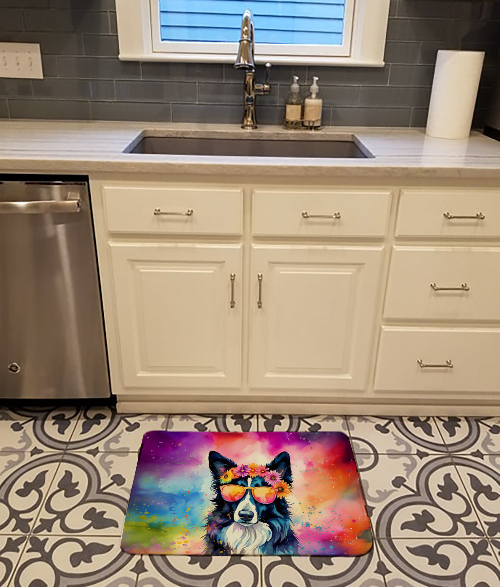 Buy this Border Collie Hippie Dawg Memory Foam Kitchen Mat