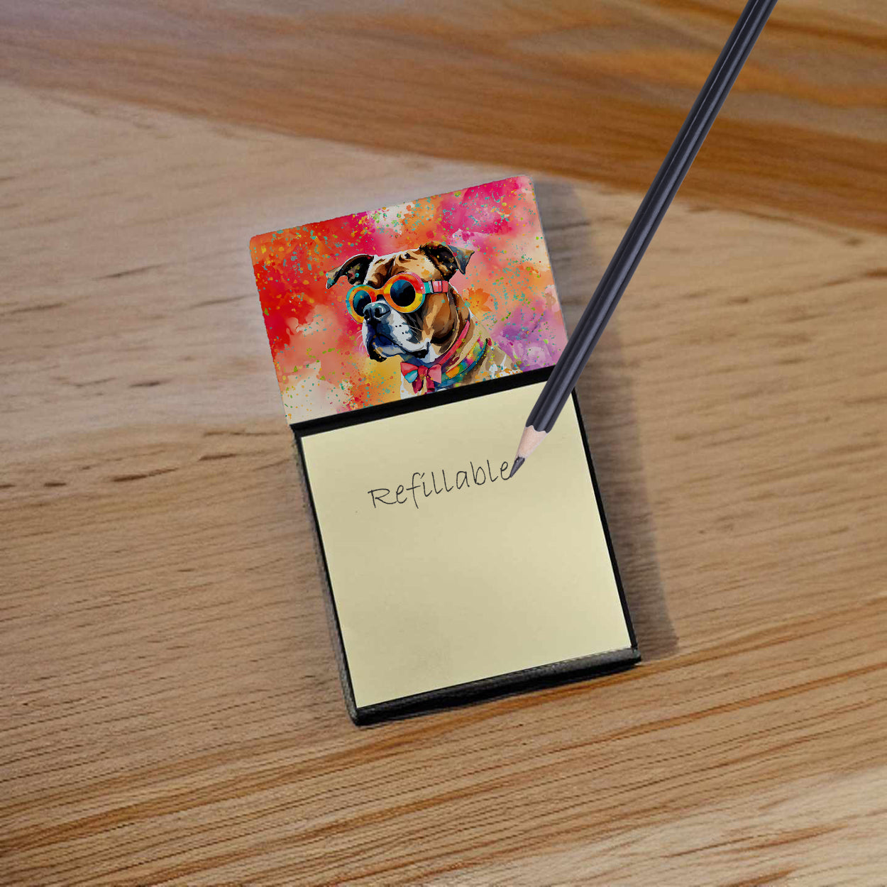 Buy this Boxer Hippie Dawg Sticky Note Holder