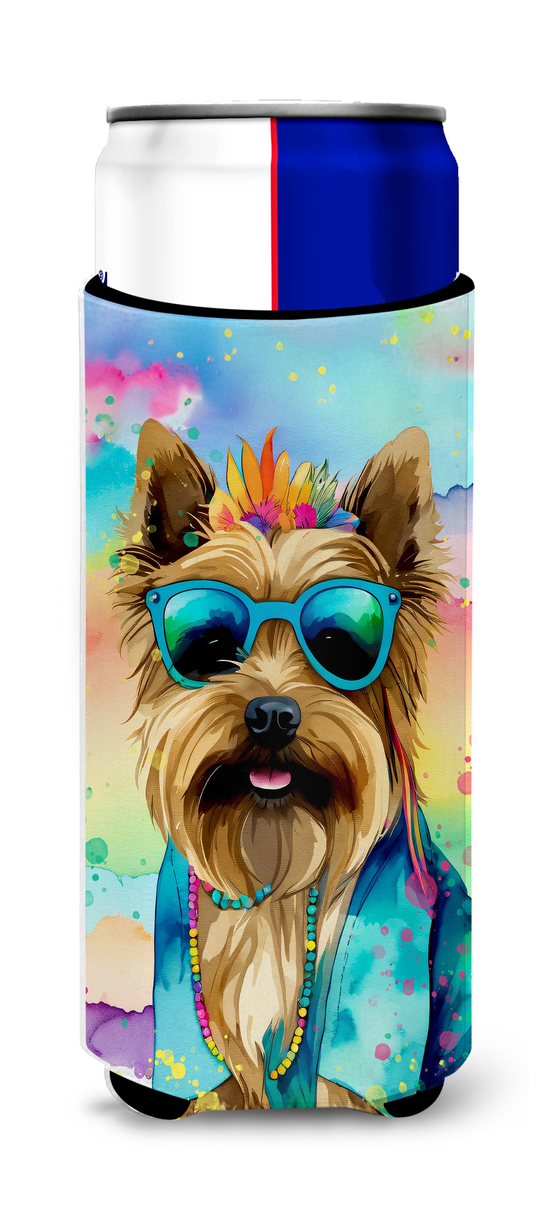 Buy this Cairn Terrier Hippie Dawg Hugger for Ultra Slim Cans