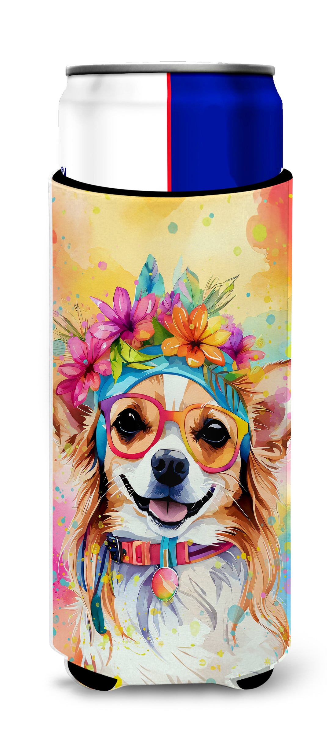 Buy this Chihuahua Hippie Dawg Hugger for Ultra Slim Cans