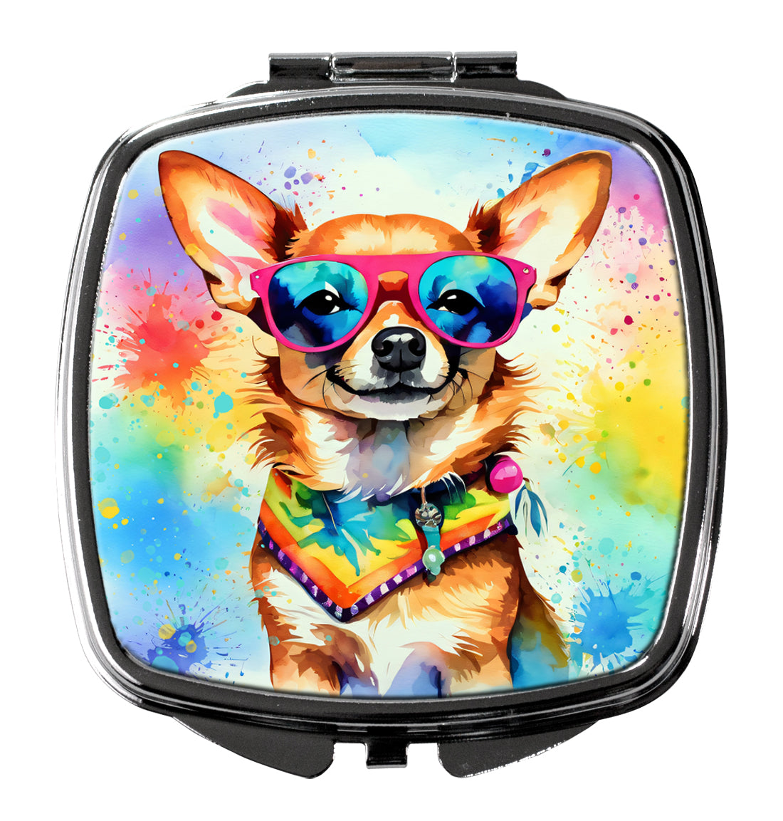 Buy this Chihuahua Hippie Dawg Compact Mirror