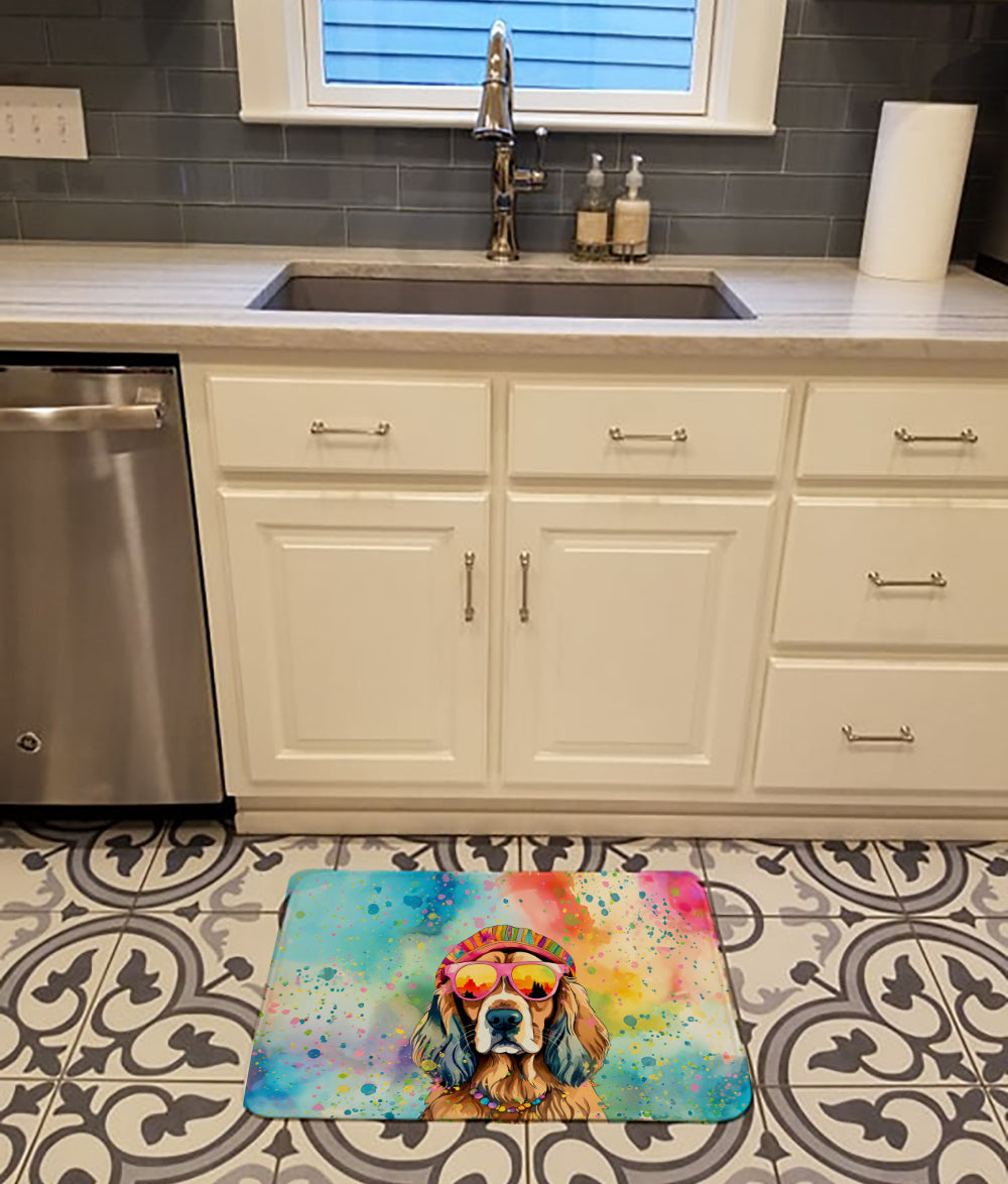 Buy this Cocker Spaniel Hippie Dawg Memory Foam Kitchen Mat