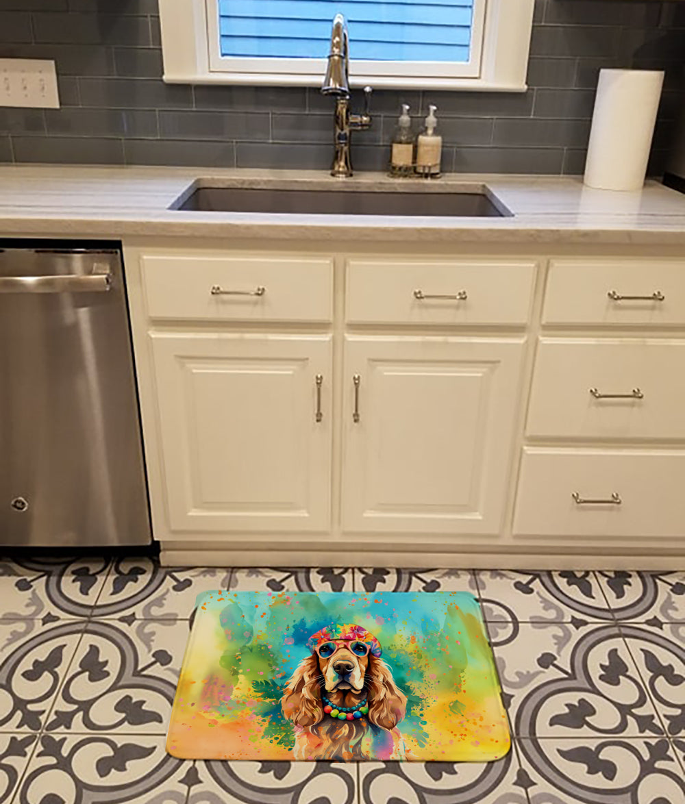 Buy this Cocker Spaniel Hippie Dawg Memory Foam Kitchen Mat