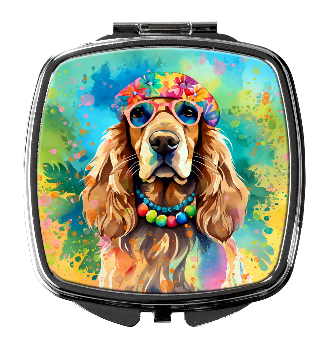 Buy this Cocker Spaniel Hippie Dawg Compact Mirror
