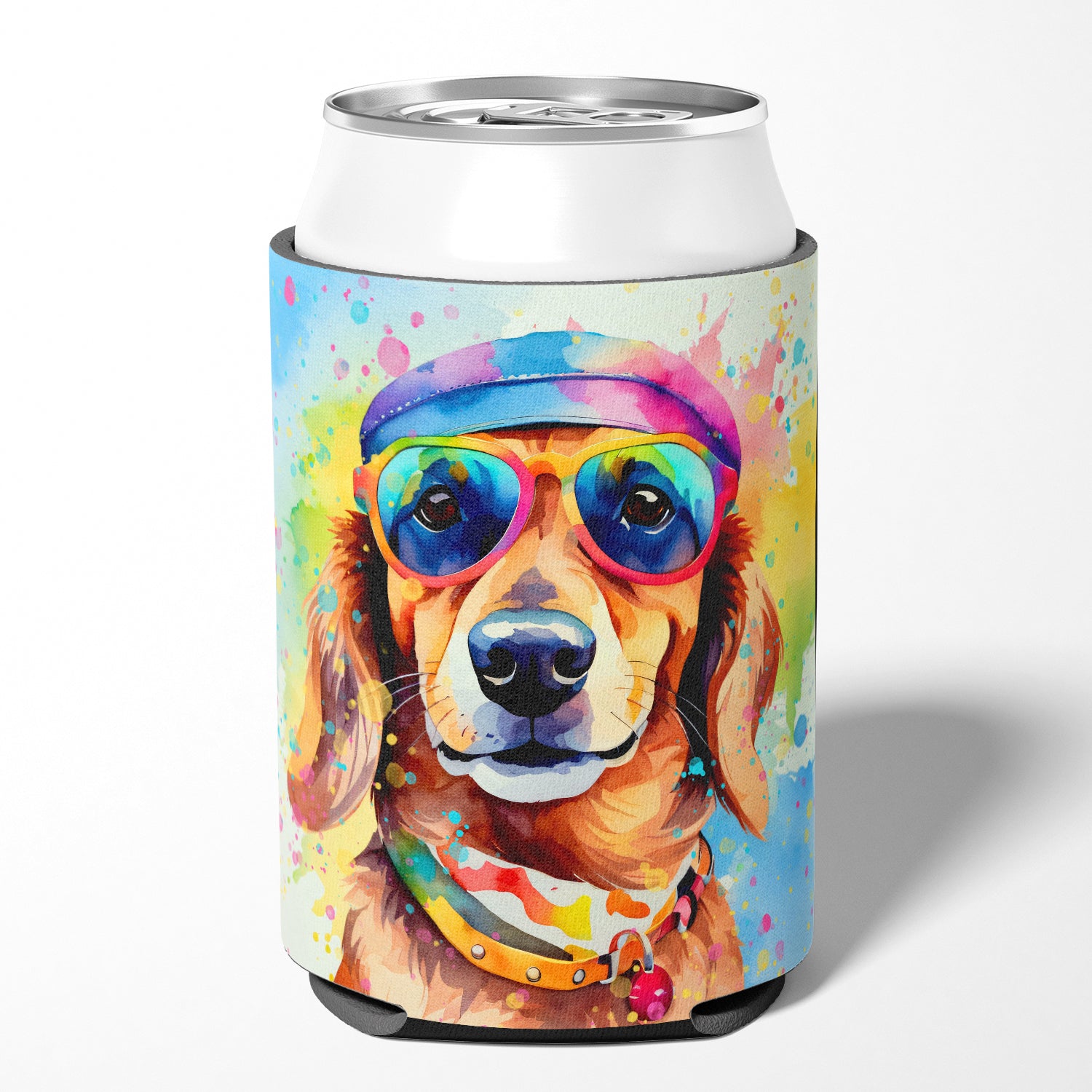 Buy this Dachshund Hippie Dawg Can or Bottle Hugger