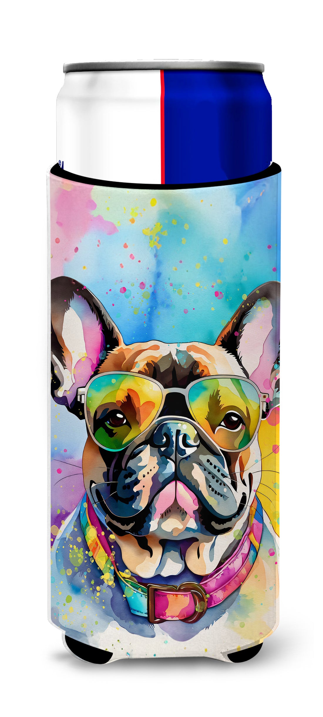 Buy this French Bulldog Hippie Dawg Hugger for Ultra Slim Cans