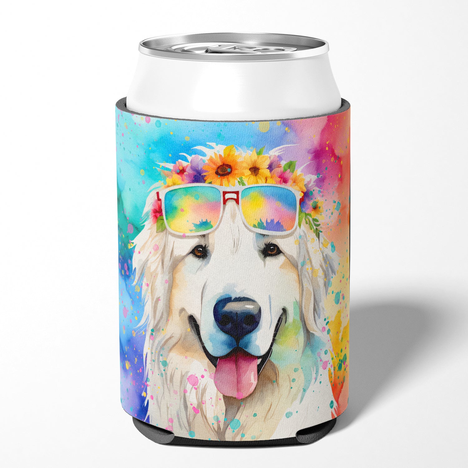Buy this Great Pyrenees Hippie Dawg Can or Bottle Hugger