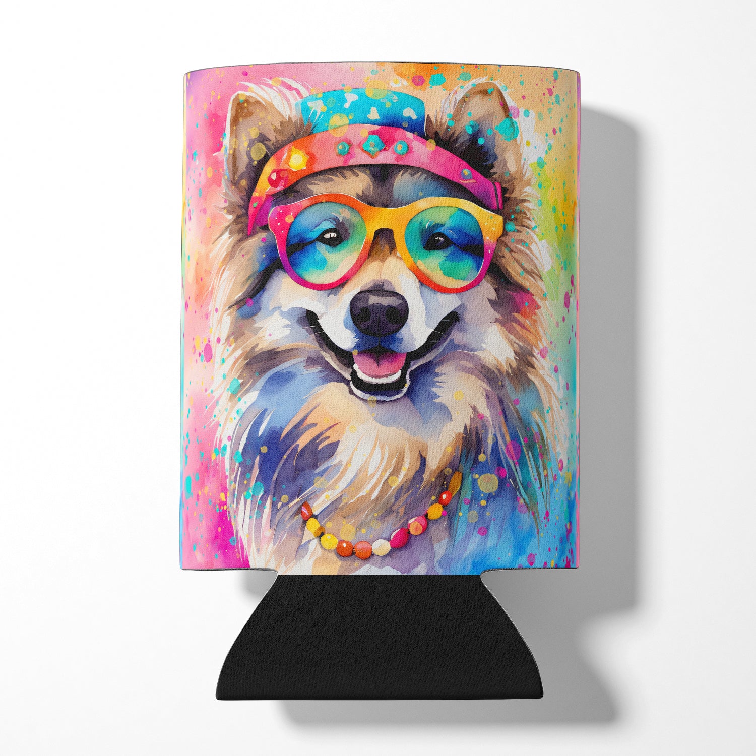 Buy this Keeshond Hippie Dawg Can or Bottle Hugger