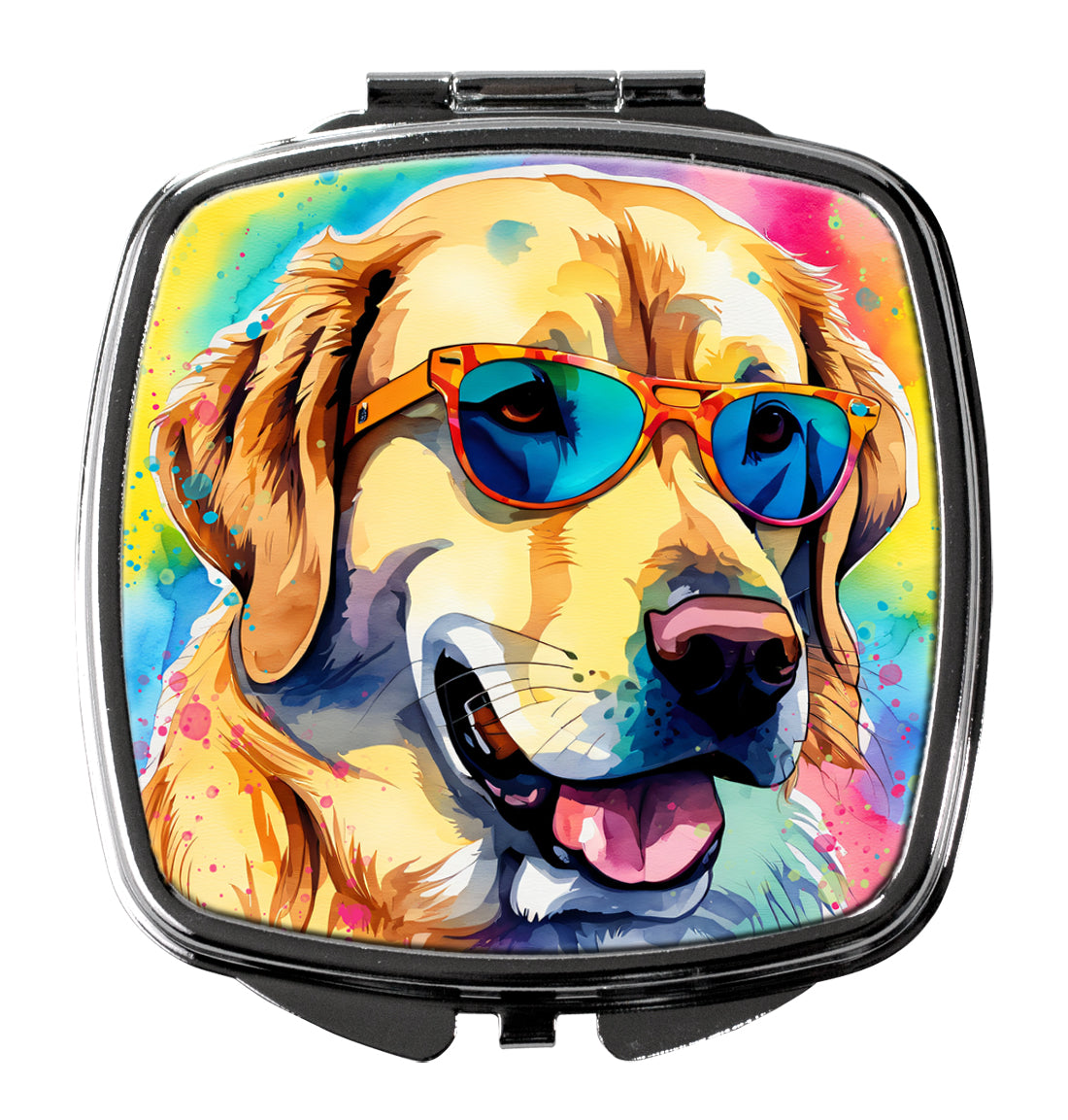 Buy this Yellow Labrador Hippie Dawg Compact Mirror