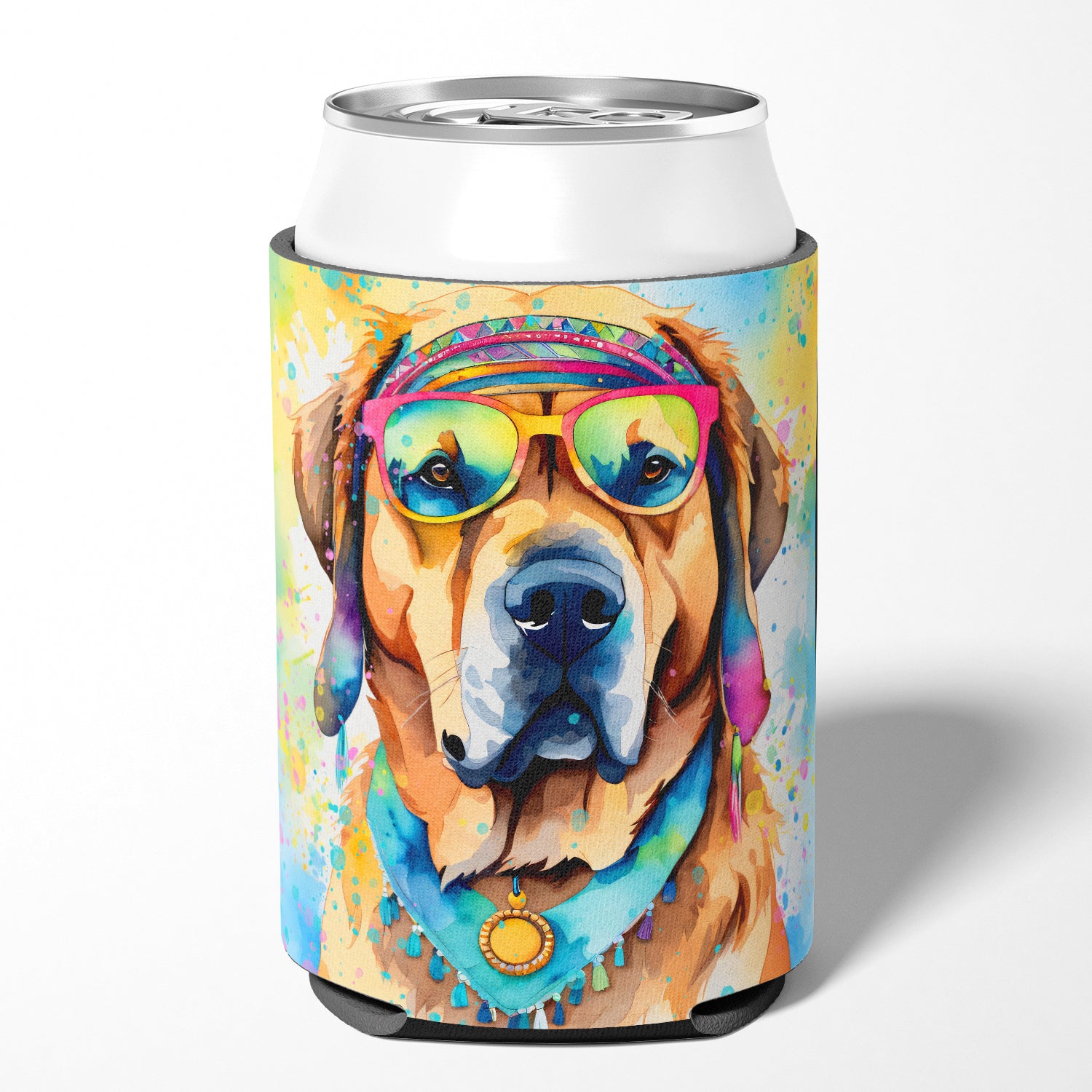 Buy this Mastiff Hippie Dawg Can or Bottle Hugger