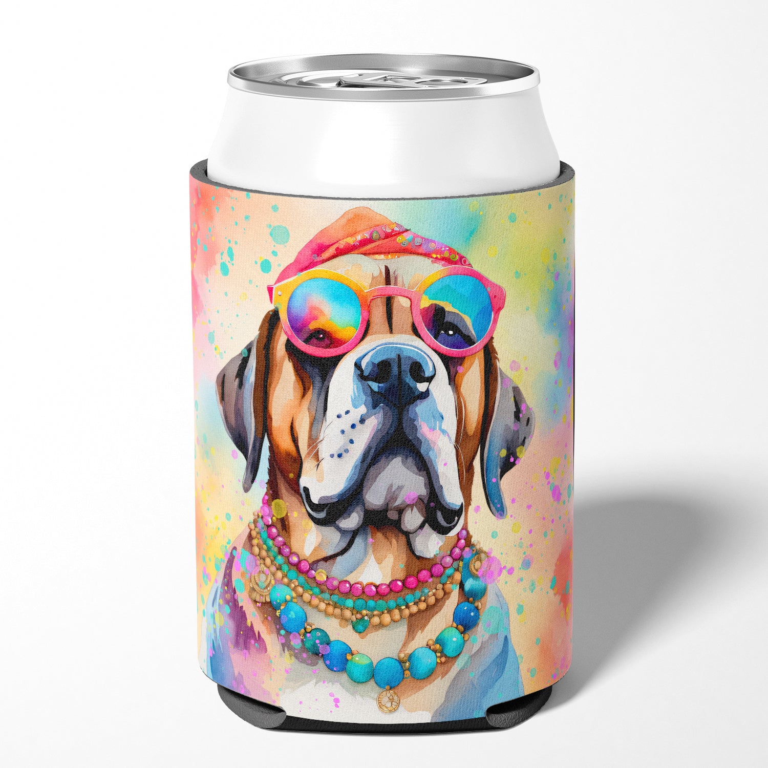 Buy this Mastiff Hippie Dawg Can or Bottle Hugger
