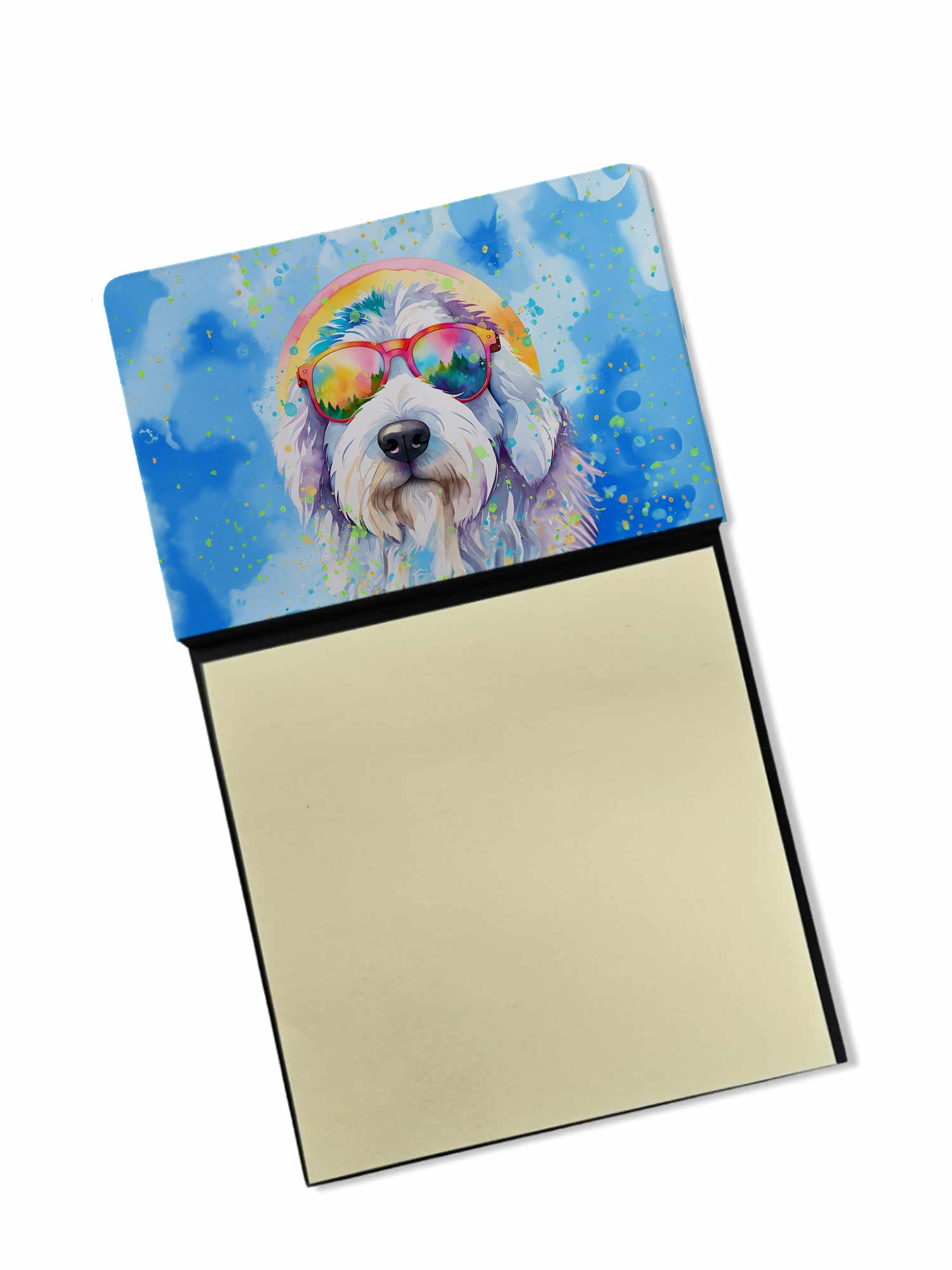 Buy this Old English Sheepdog Hippie Dawg Sticky Note Holder