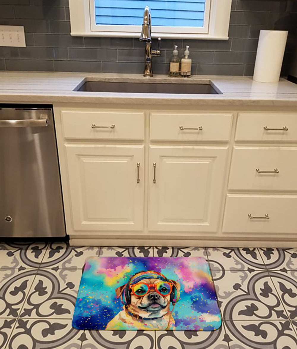 Pug Hippie Dawg Memory Foam Kitchen Mat