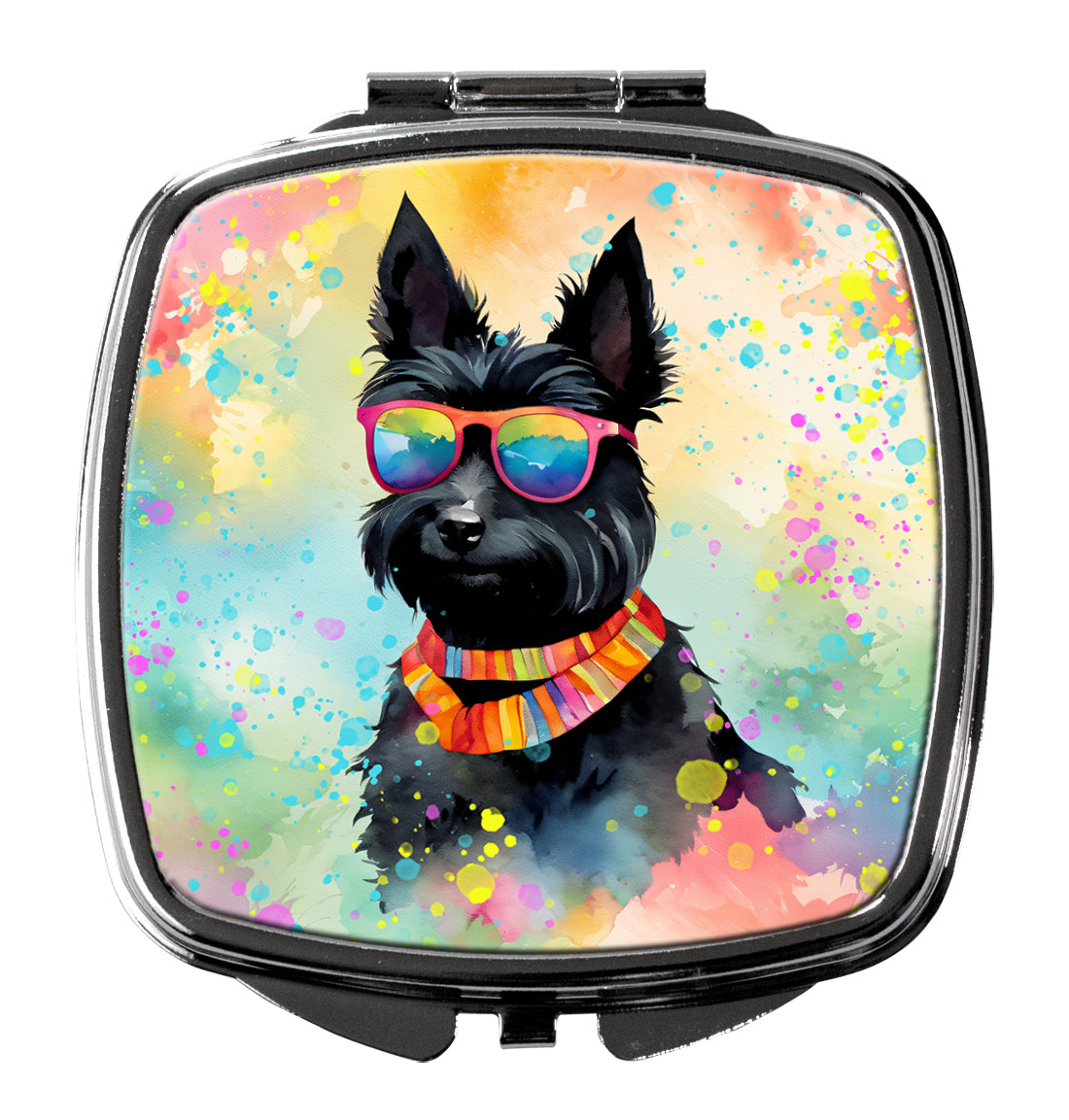 Buy this Scottish Terrier Hippie Dawg Compact Mirror