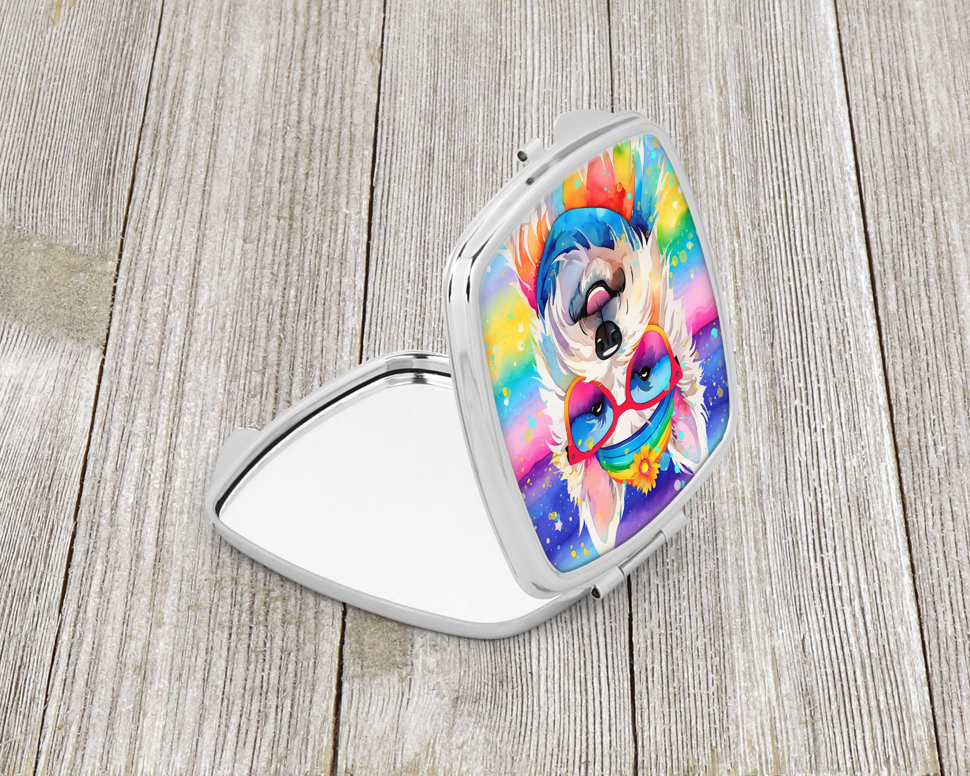 Buy this Westie Hippie Dawg Compact Mirror