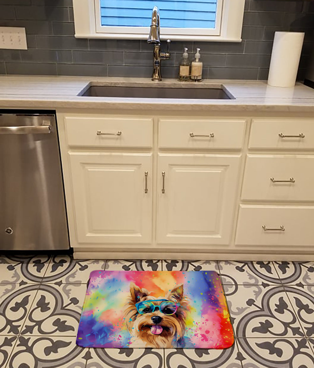 Buy this Yorkshire Terrier Hippie Dawg Memory Foam Kitchen Mat