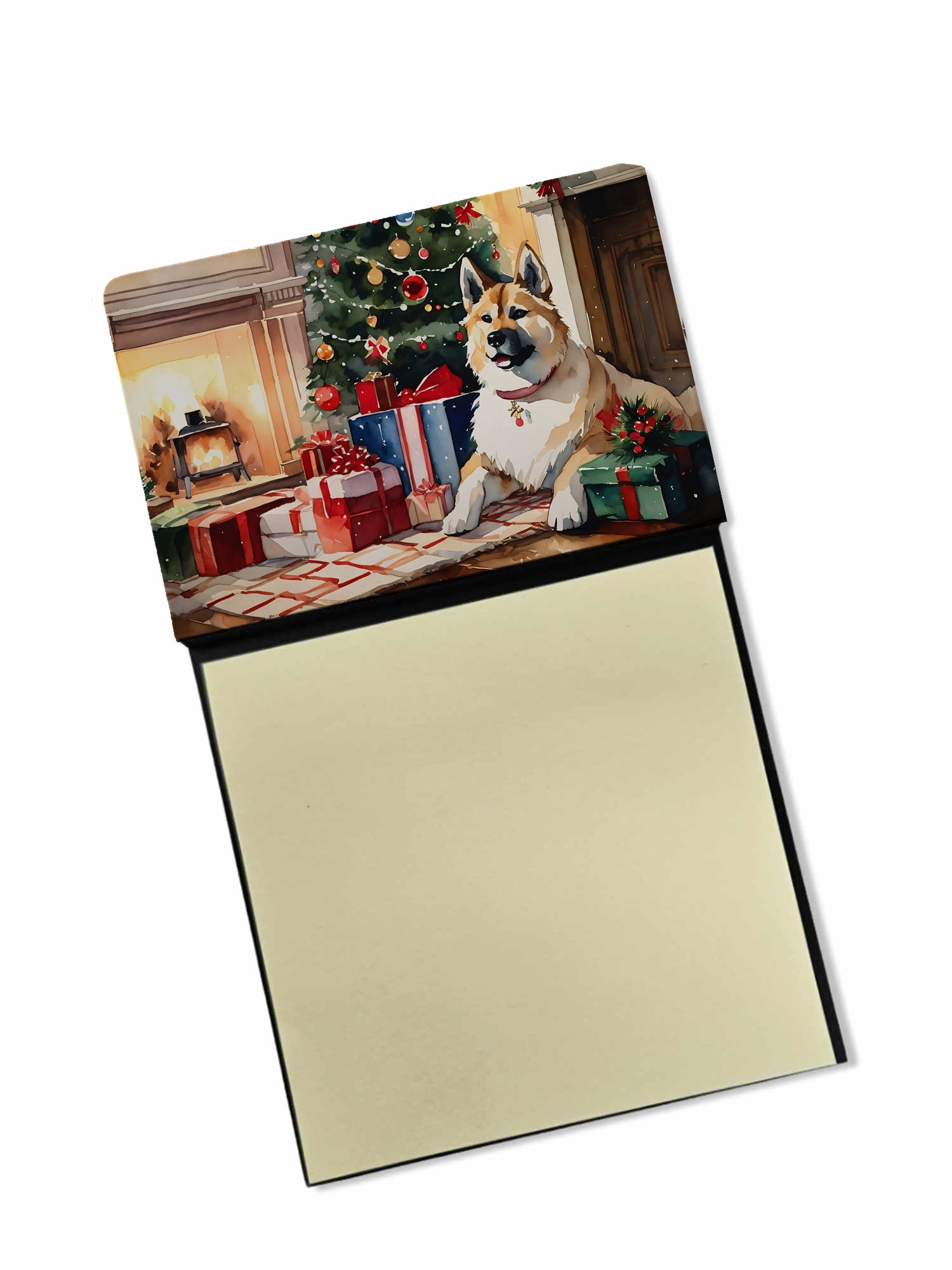 Buy this Akita Cozy Christmas Sticky Note Holder