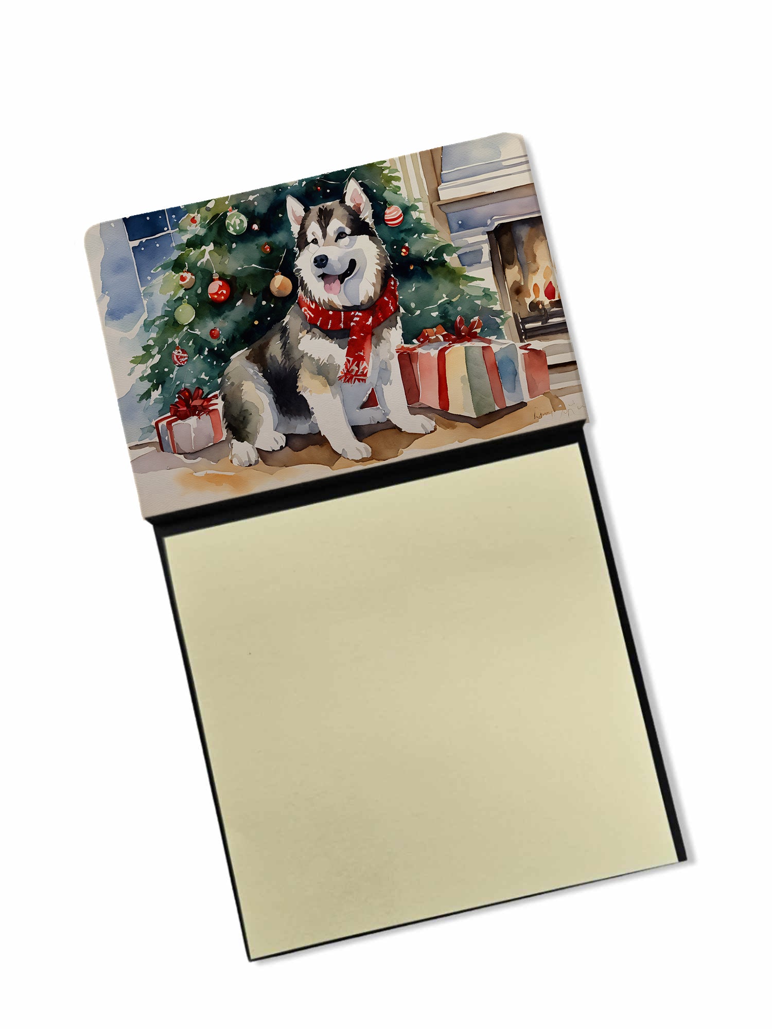 Buy this Alaskan Malamute Cozy Christmas Sticky Note Holder