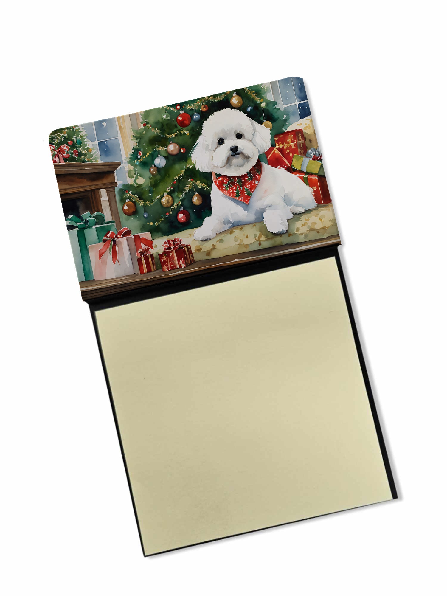 Buy this Bichon Frise Cozy Christmas Sticky Note Holder