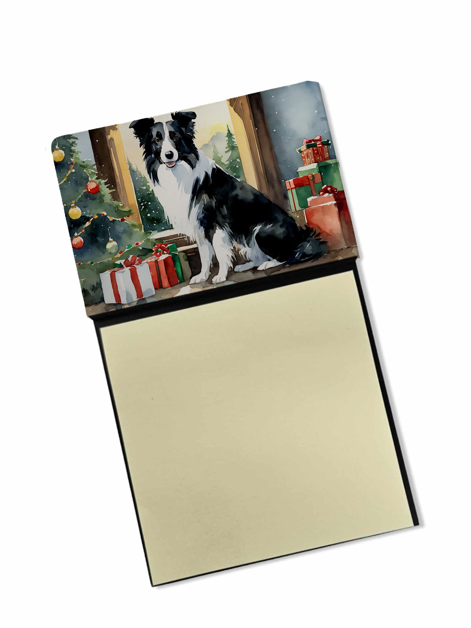 Buy this Border Collie Cozy Christmas Sticky Note Holder