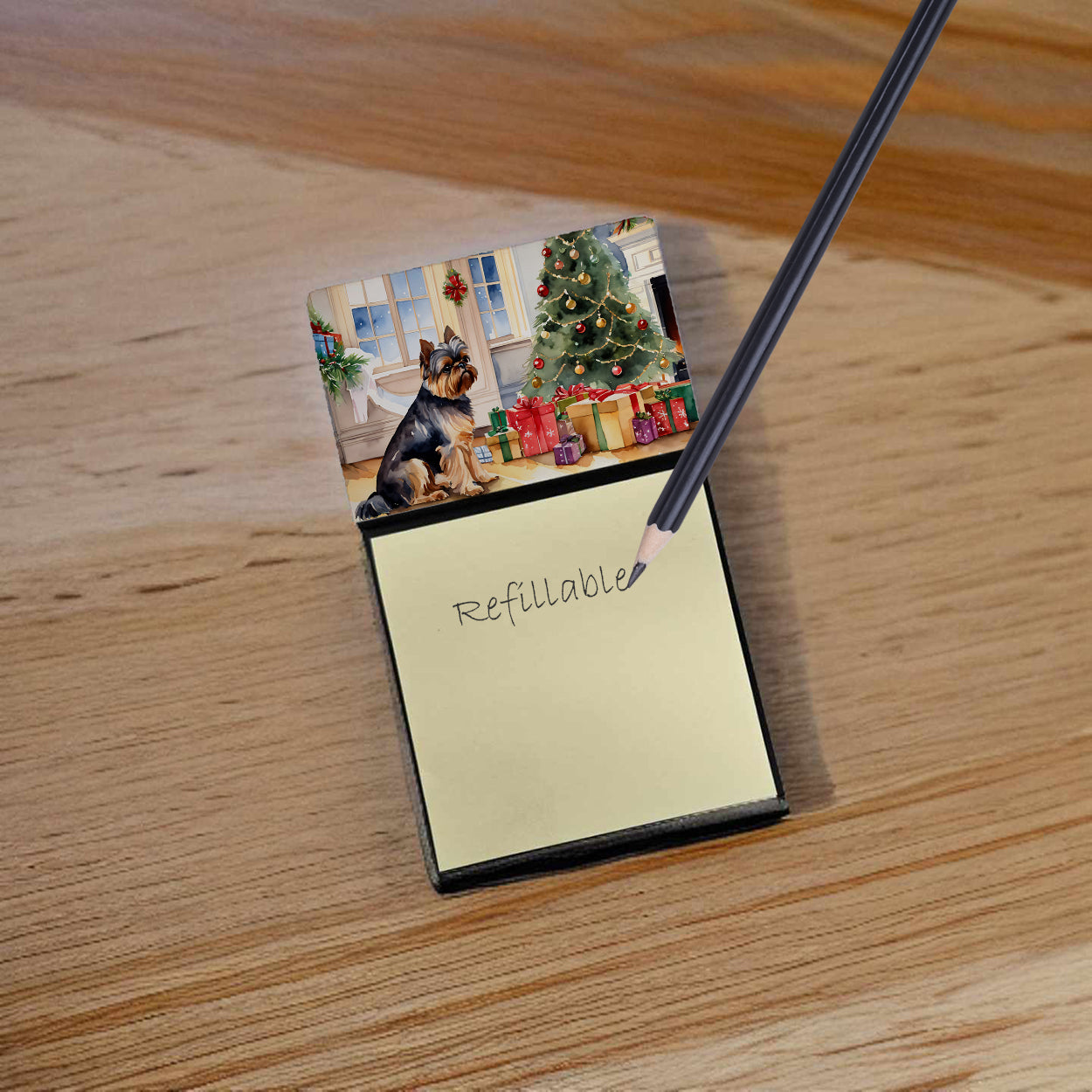 Brussels Griffon Cozy Christmas Sticky Note Holder