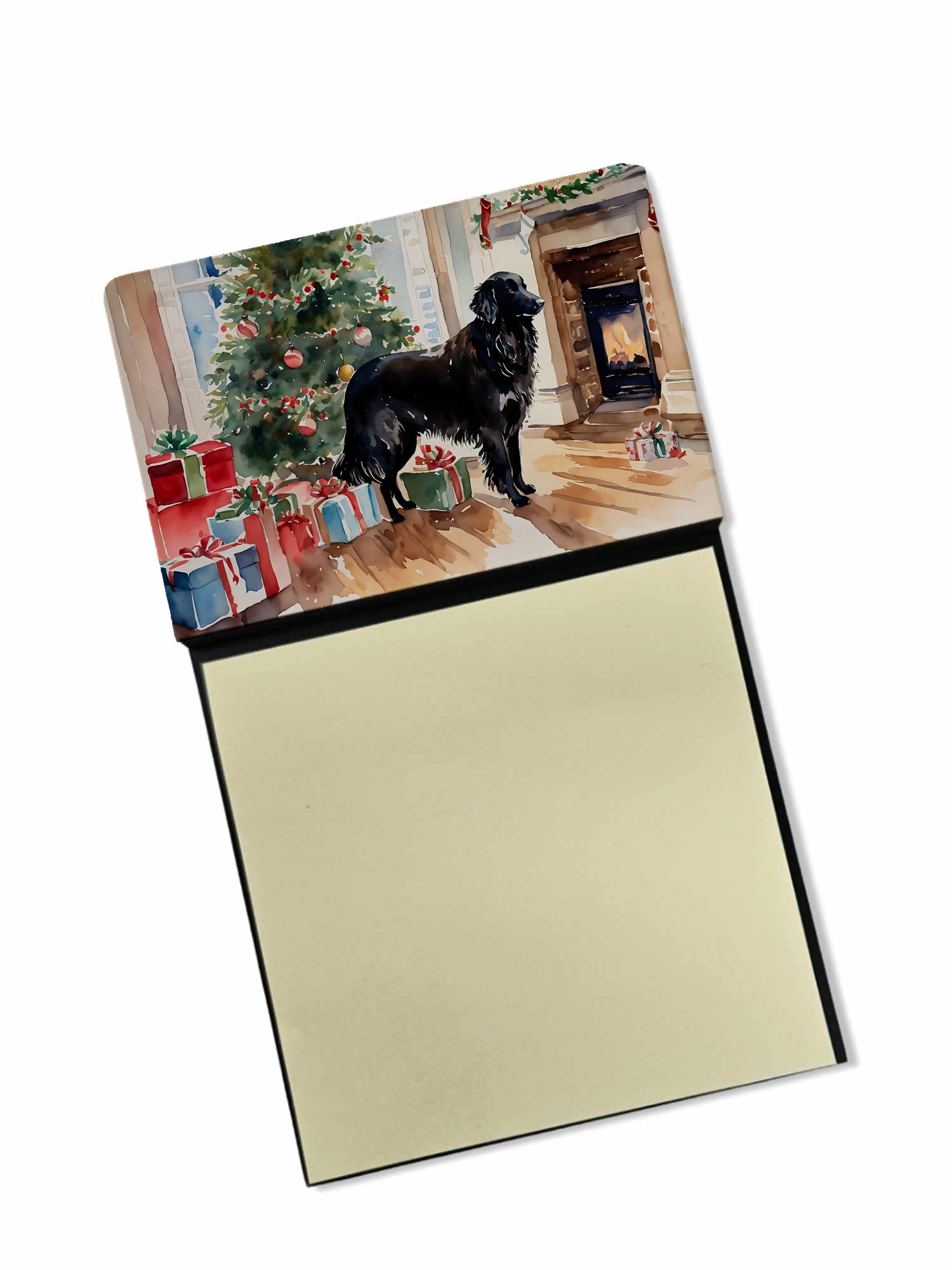 Buy this Flat-Coated Retriever Cozy Christmas Sticky Note Holder