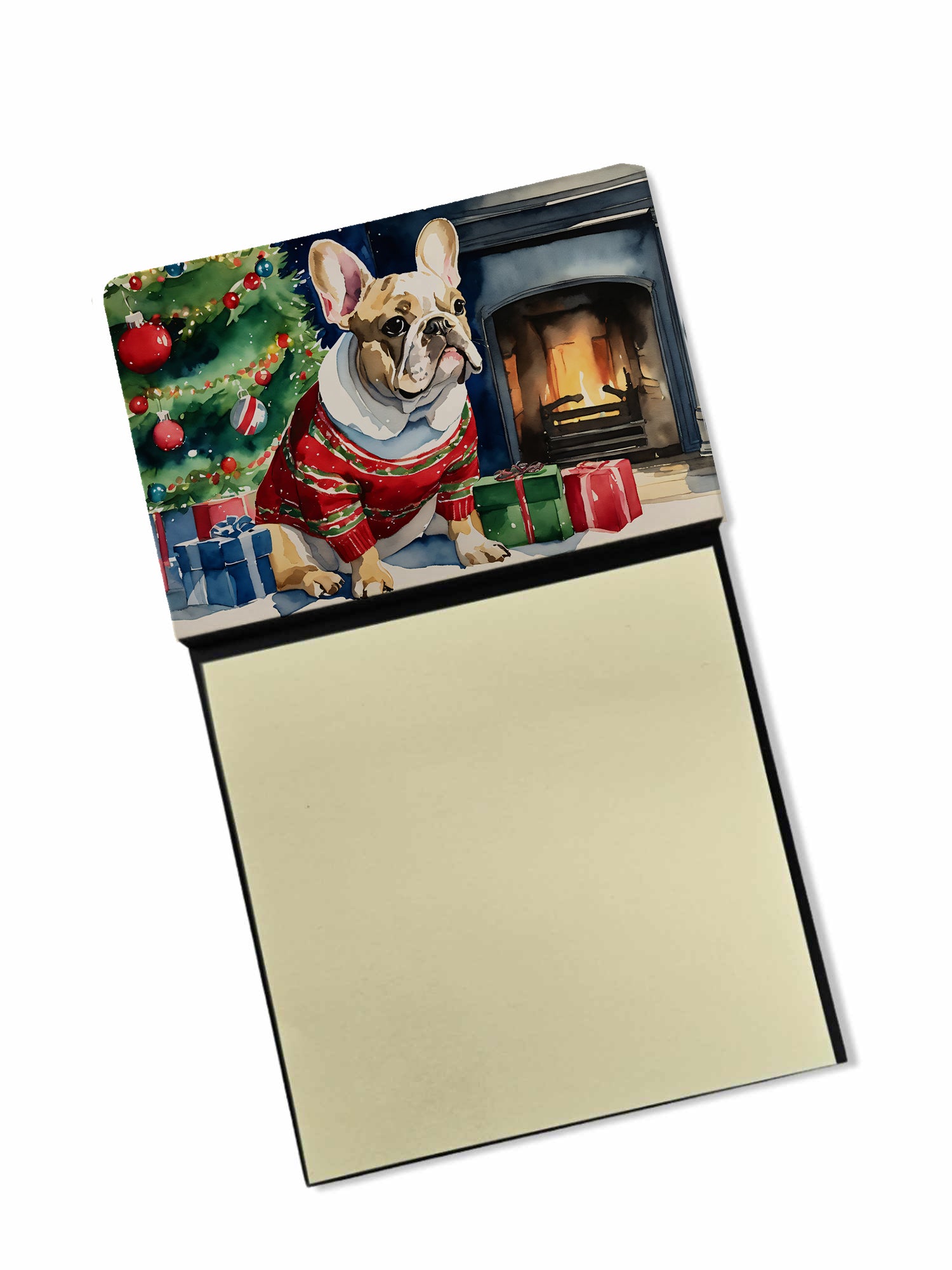 Buy this French Bulldog Cozy Christmas Sticky Note Holder
