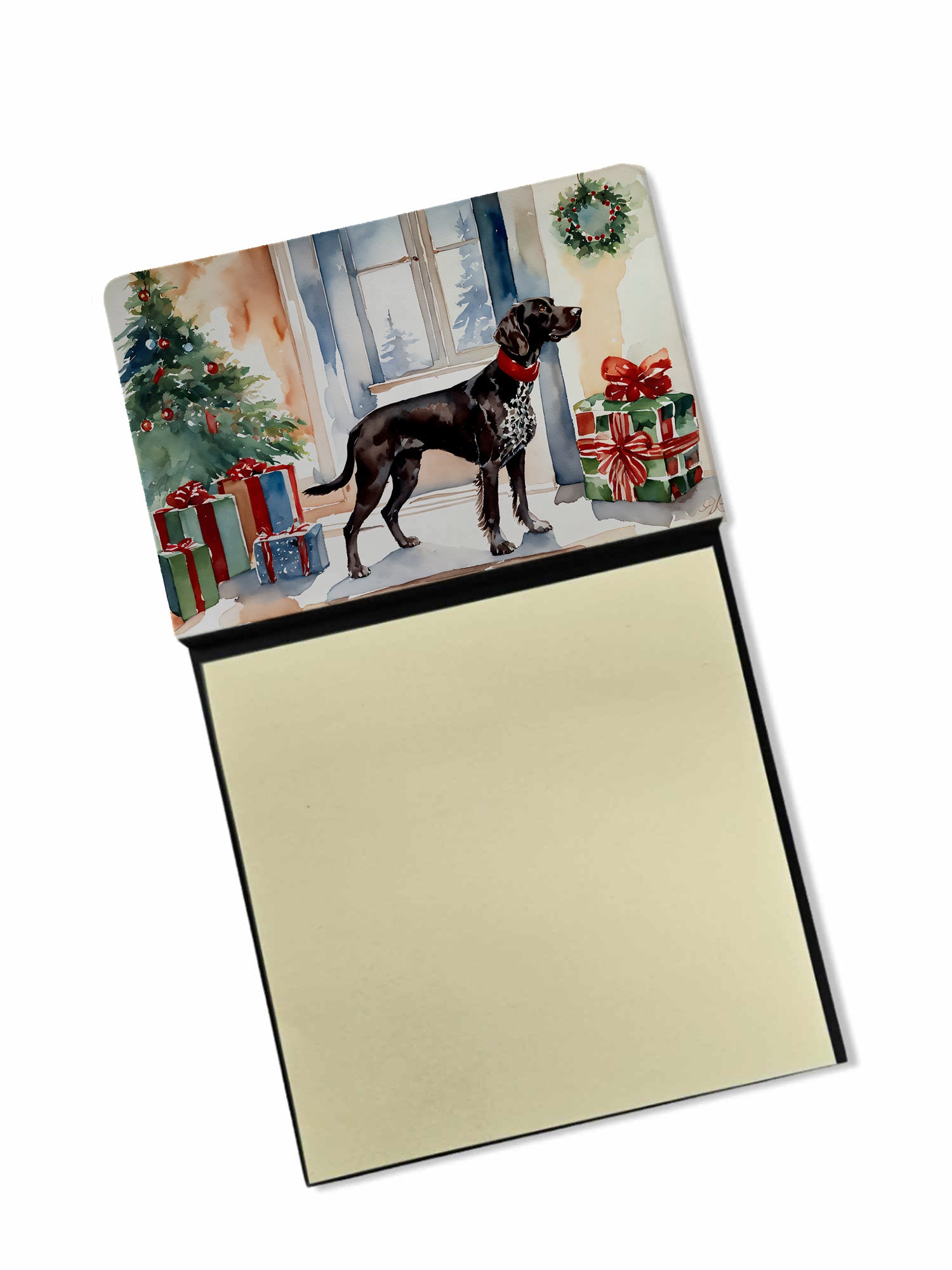 Buy this German Shorthaired Pointer Cozy Christmas Sticky Note Holder