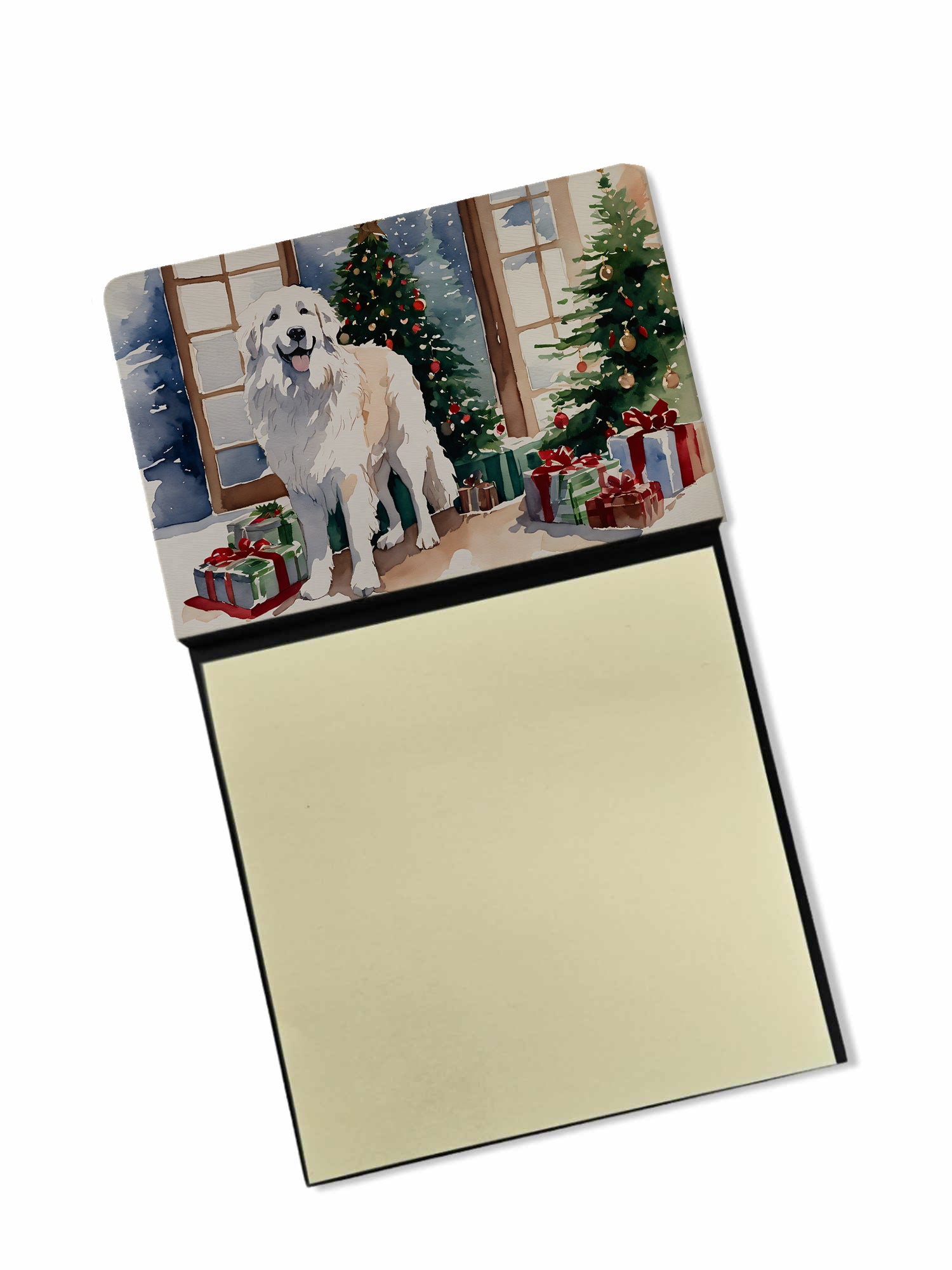Buy this Great Pyrenees Cozy Christmas Sticky Note Holder