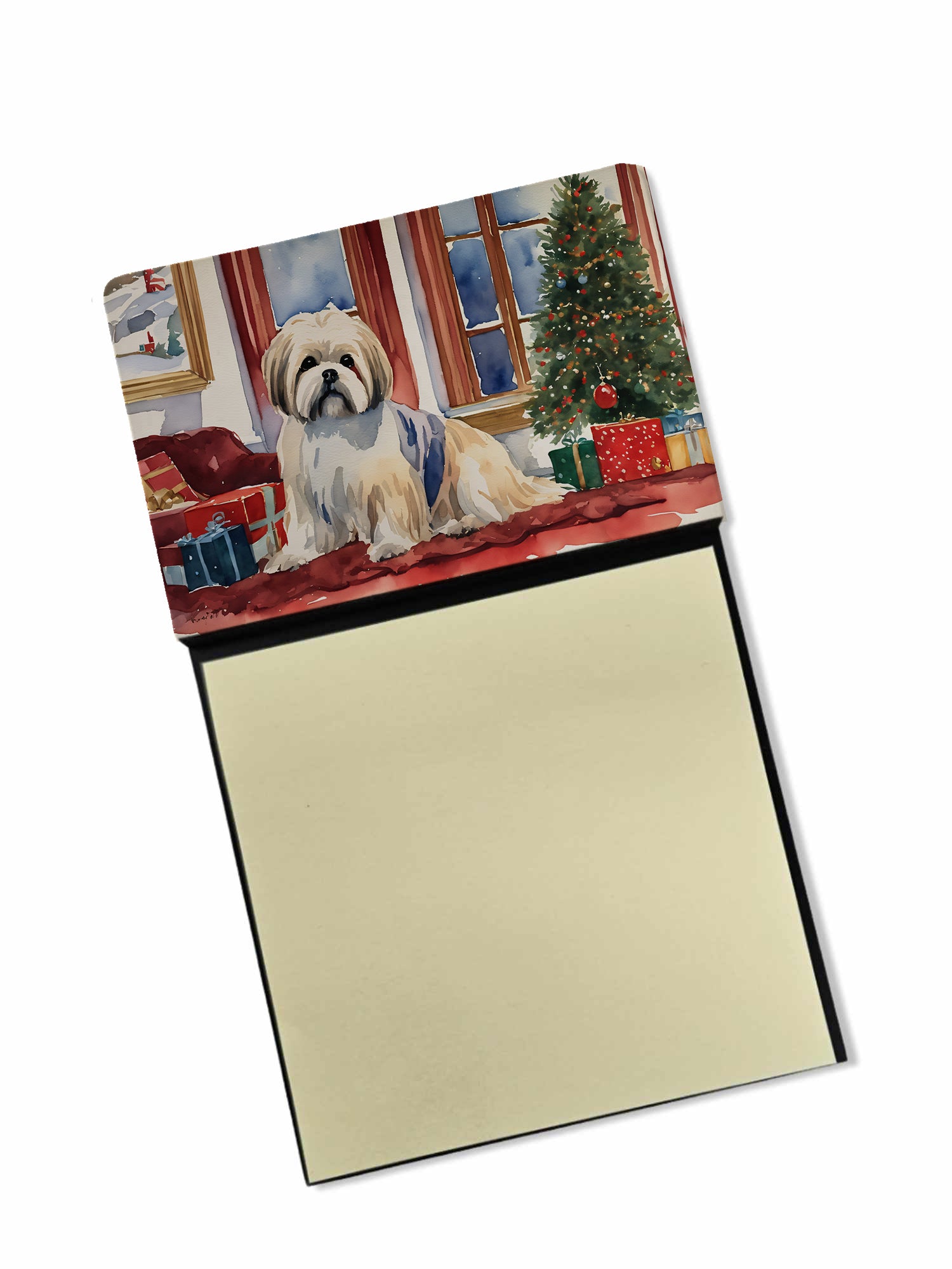 Buy this Lhasa Apso Cozy Christmas Sticky Note Holder