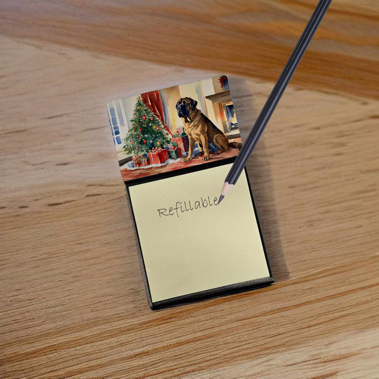 Buy this Mastiff Cozy Christmas Sticky Note Holder