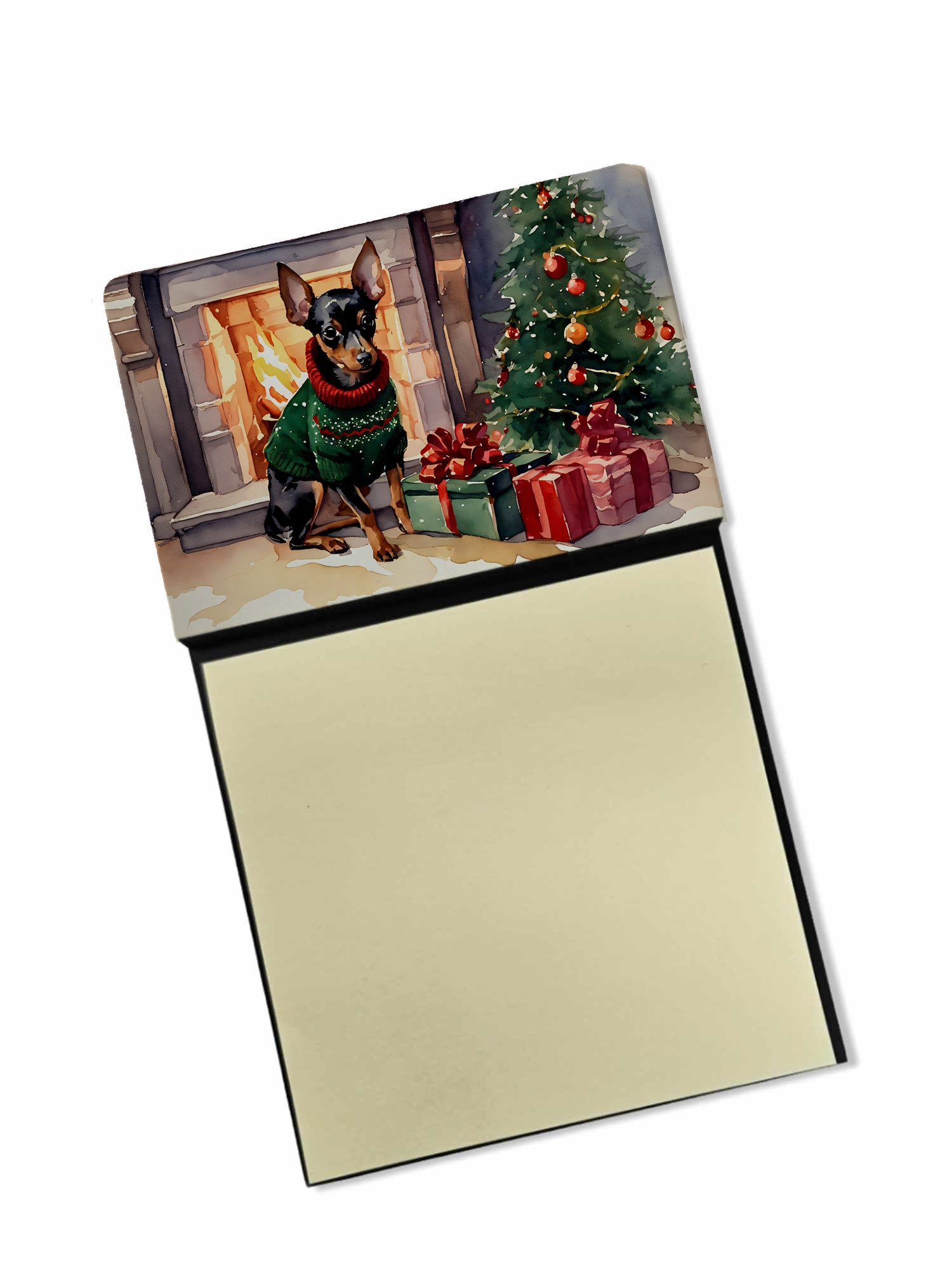 Buy this Miniature Pinscher Cozy Christmas Sticky Note Holder