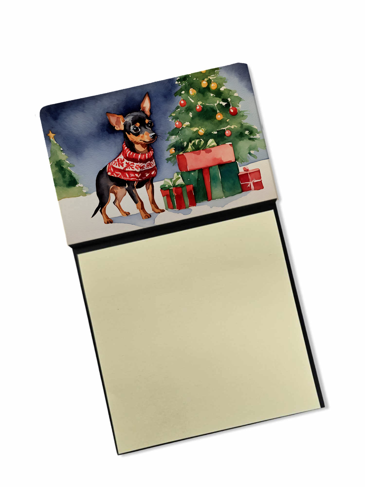 Buy this Miniature Pinscher Cozy Christmas Sticky Note Holder