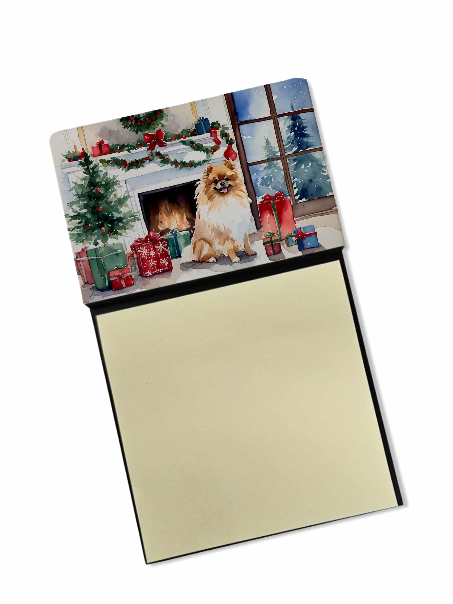Buy this Pomeranian Cozy Christmas Sticky Note Holder